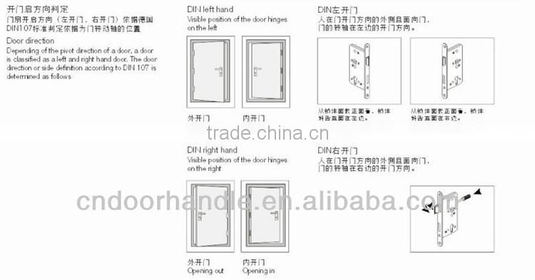 Door security locks sliding door mortise lock body