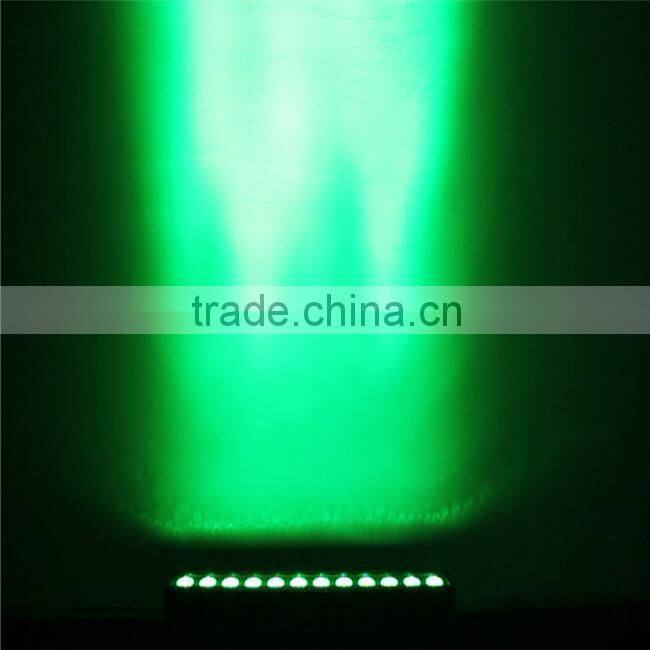 LED Wall Washer Battery Powered Wireless DMX Outdoor Bar, 12xTri-RGB