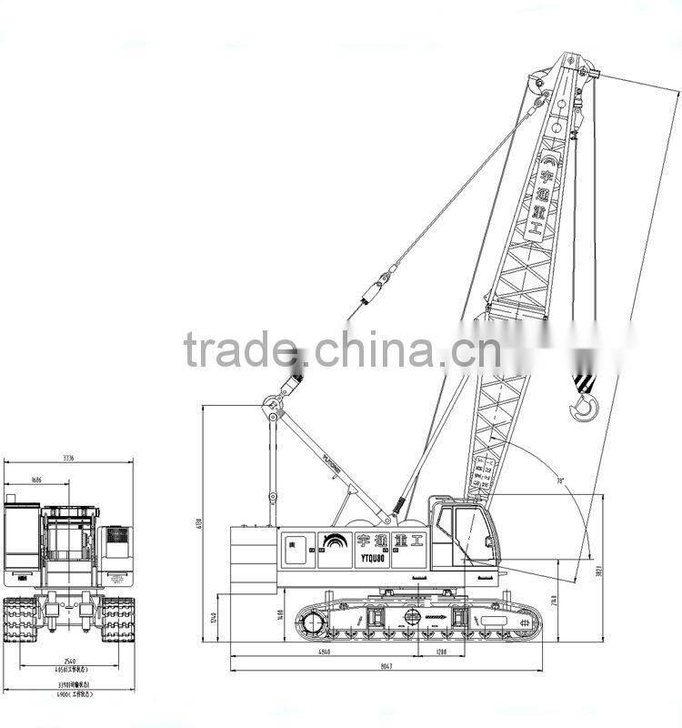 China Hot Sale 55 Ton Construction Hydraulic Crane
