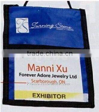 Exhibition & Tradeshow Card Holders With Neck Rope
