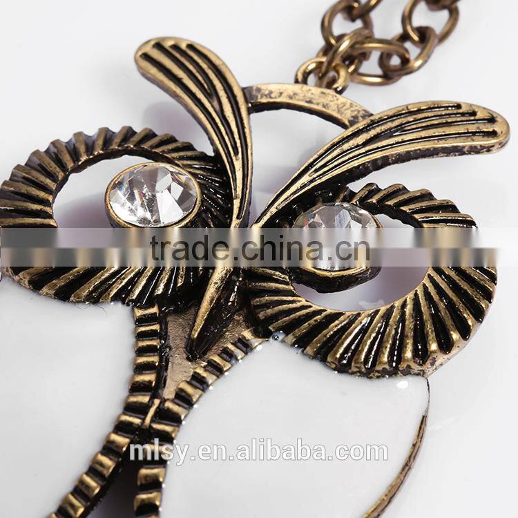 Owl metal fashion clavicle necklace ornament chain Brightness F1-80030