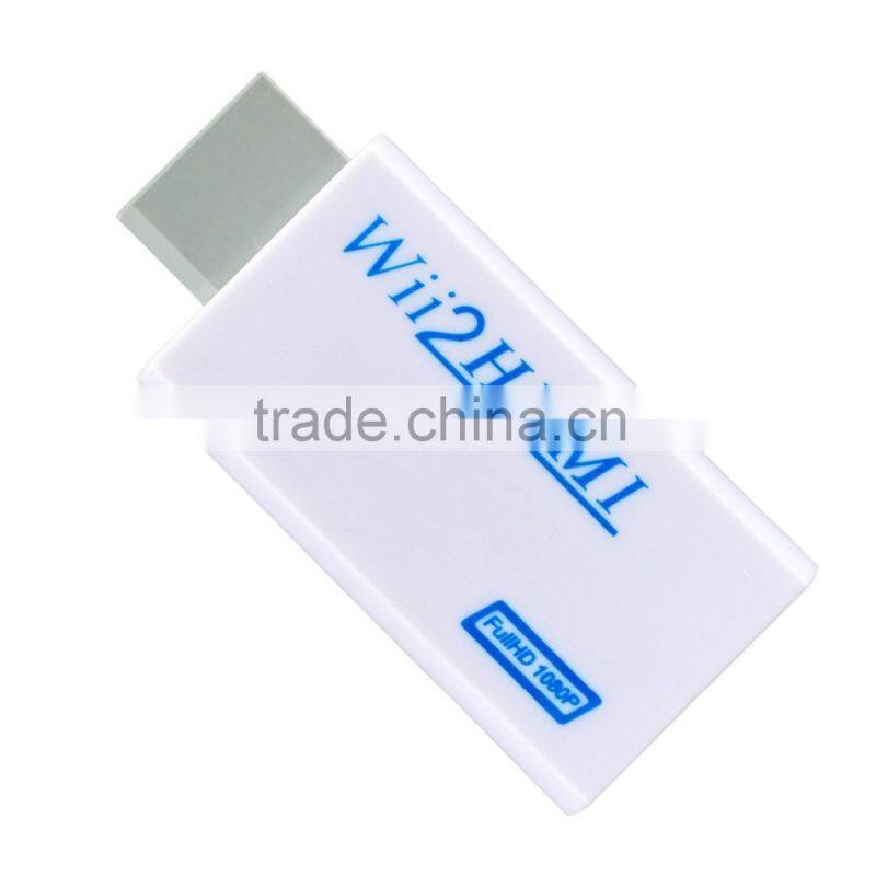 Wii to HDMI 480p Converter Adapter Wii2 HDMI 3.5mm Audio Box