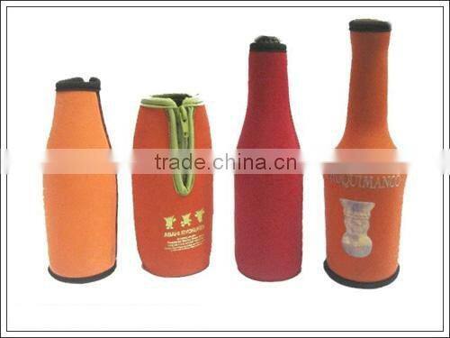 neoprene bottle cooler with zipper