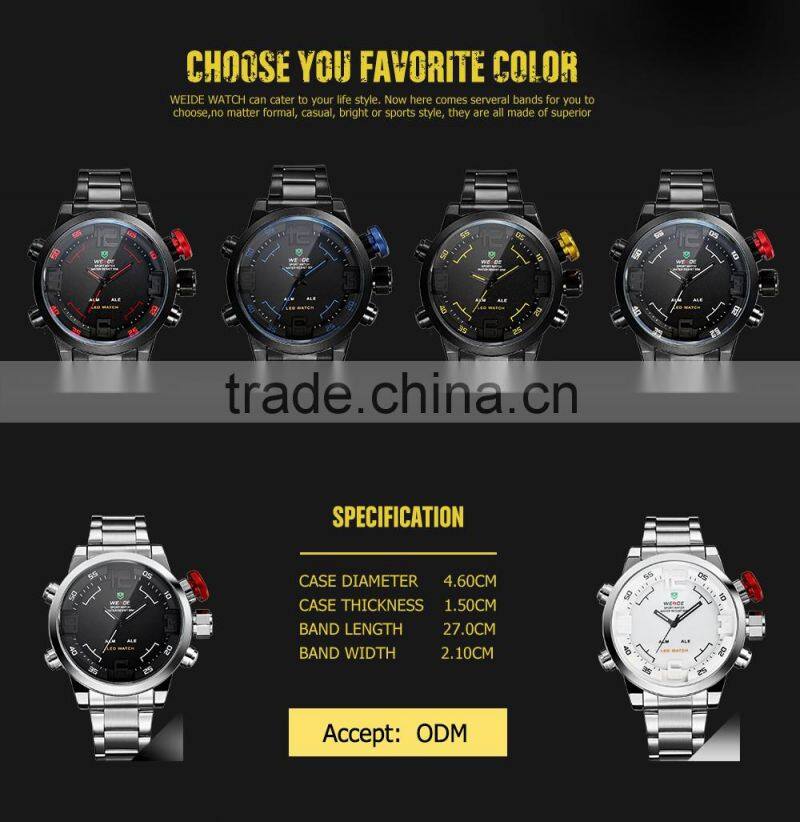 top popular sports watches stainless steel watches band alloy watch case