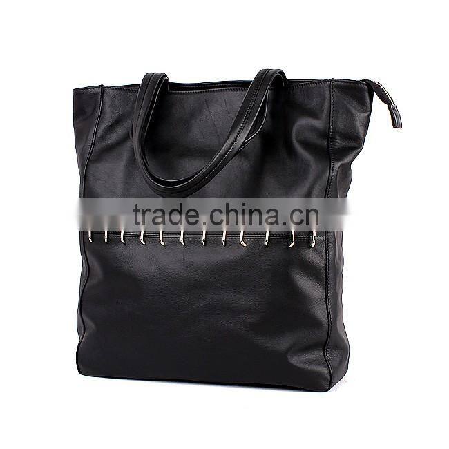 Popular european branded shopping bag long style tote bags big casual ladies handbag