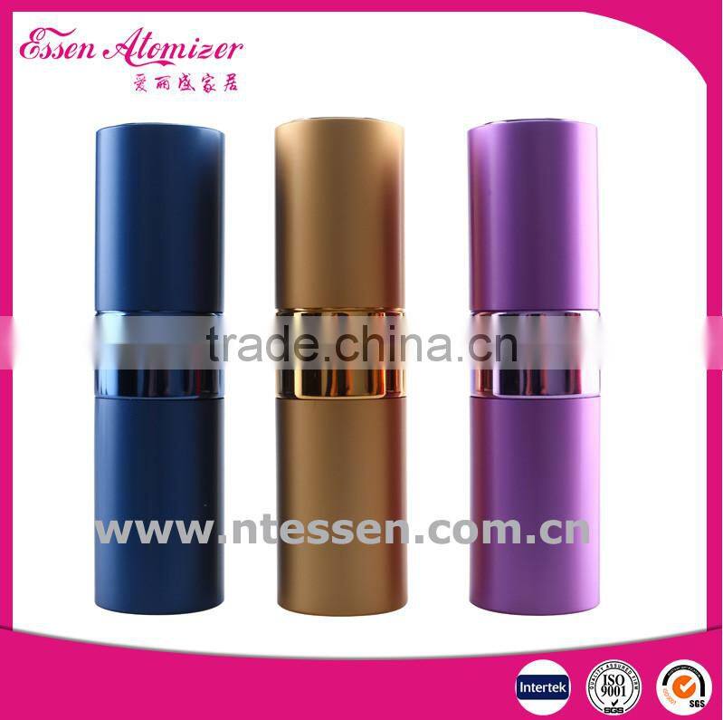 15ml Gold Aluminum Rotation Spray Perfume Bottle