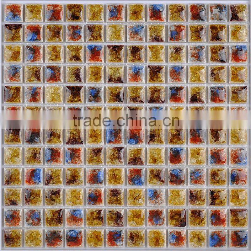 New Design Ice Crack MultiColor Ceramic Mosaic Tile