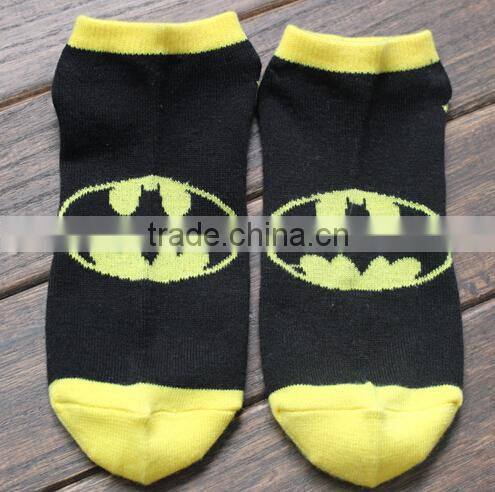 super hero series cool young man ankle socks cheap socks