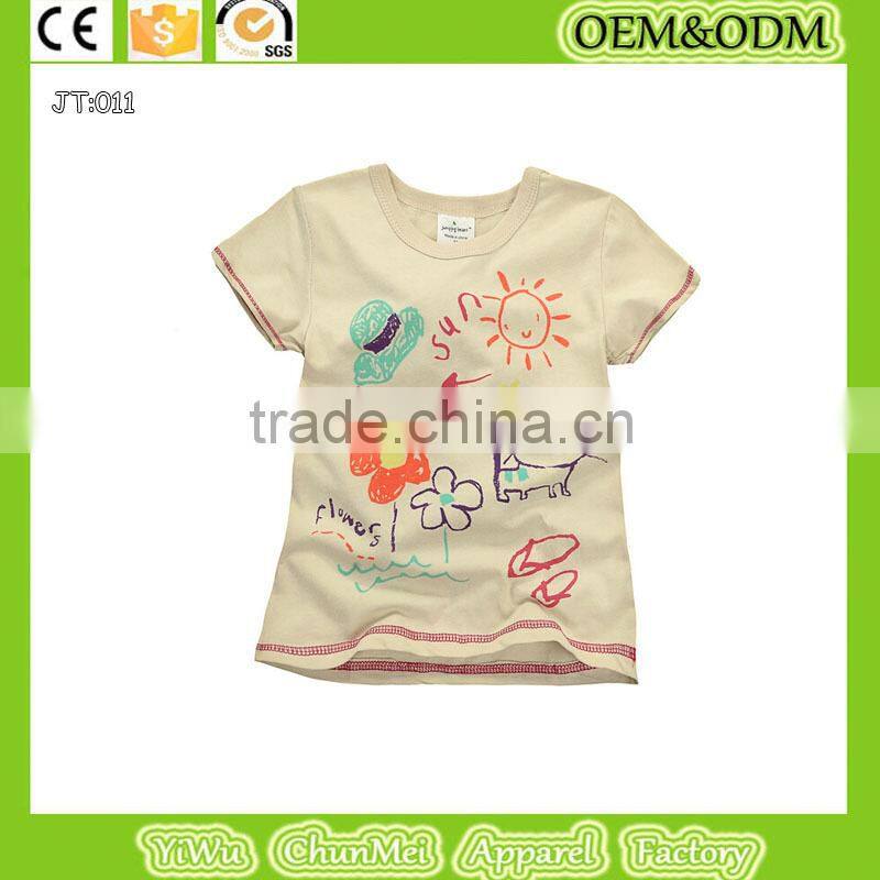 2015 new t-shirt dog t-shirt Animal child t-shirt 100% cotton t-shirt unsex t-shirt kids t-shirt