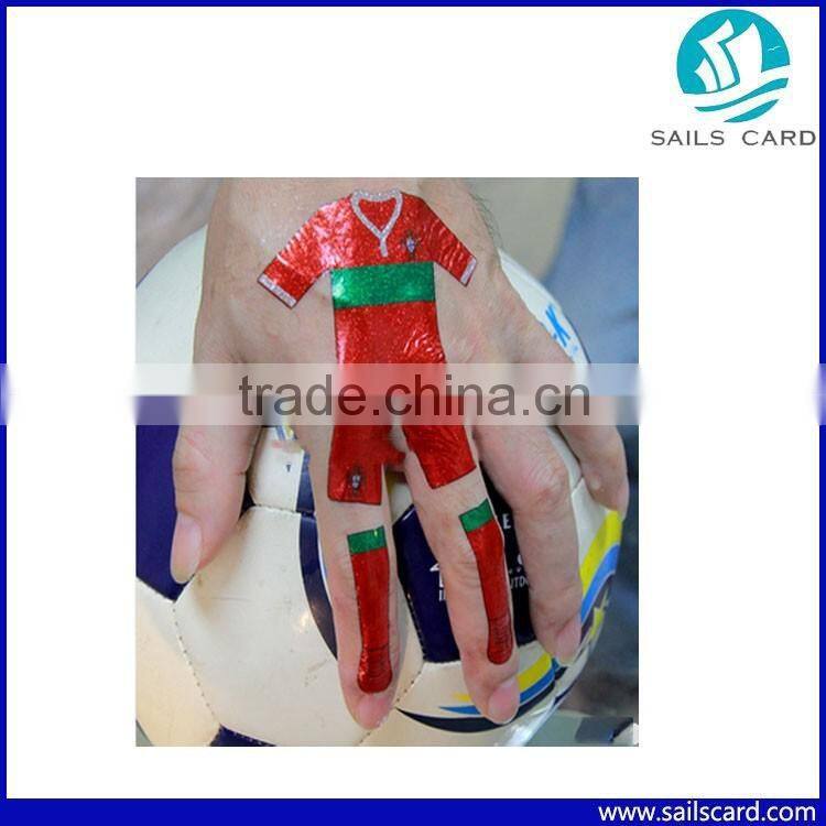 Hot sale New Design Country Flag tattoo sticker for fans