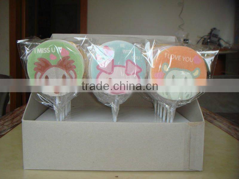 Customized Color-printing Marshmallow Lollipops