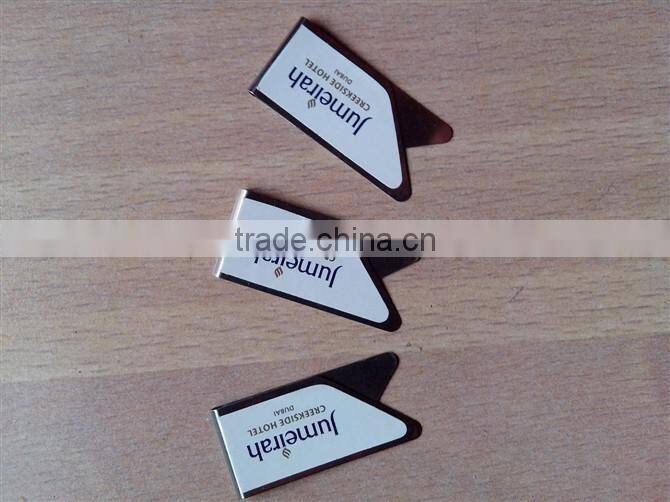 metal clip fasteners custom logo metal paper clip