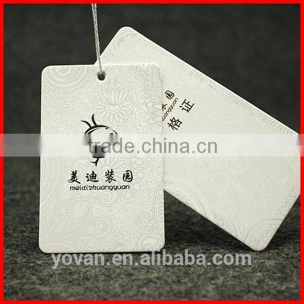 Custom Garment Recycled Paper Price Tag Wholesale