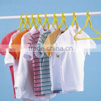 japanese plastic household tool washing detergent ceramic ball clothes door foldable happy yellow hangers 10 pcs set