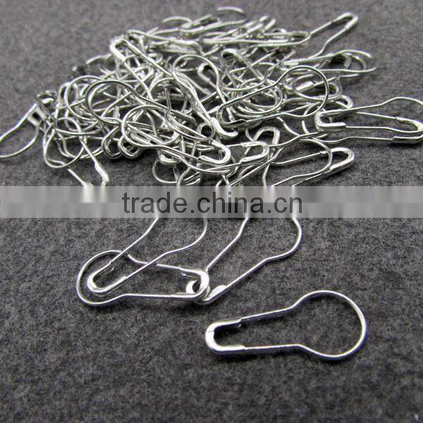 Nickel Safety Pin Pear Shape