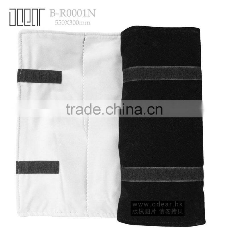 Black PU leather professional necklace folding