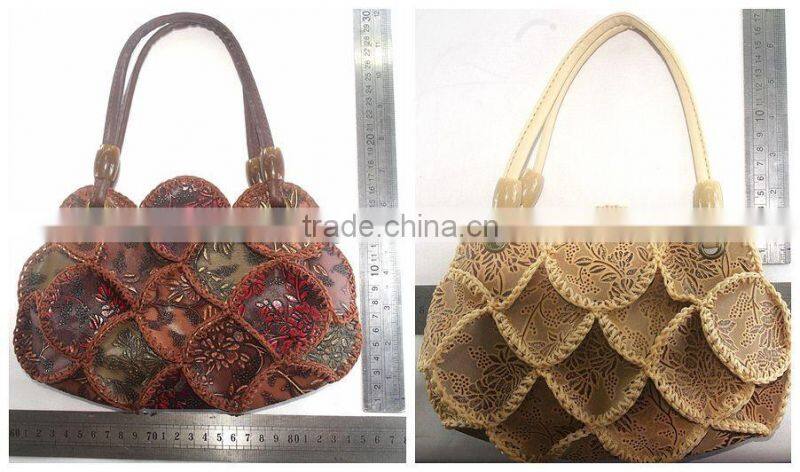 2016 fashion trends ladies bags ladies handbag cowhells material crochet technic best quality