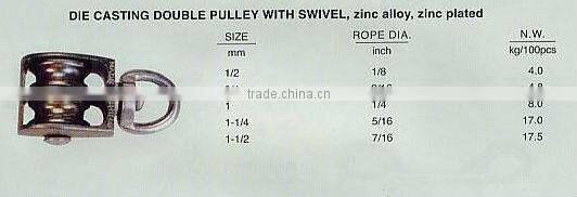 Die Casting Double Swivel Lifting Pulley