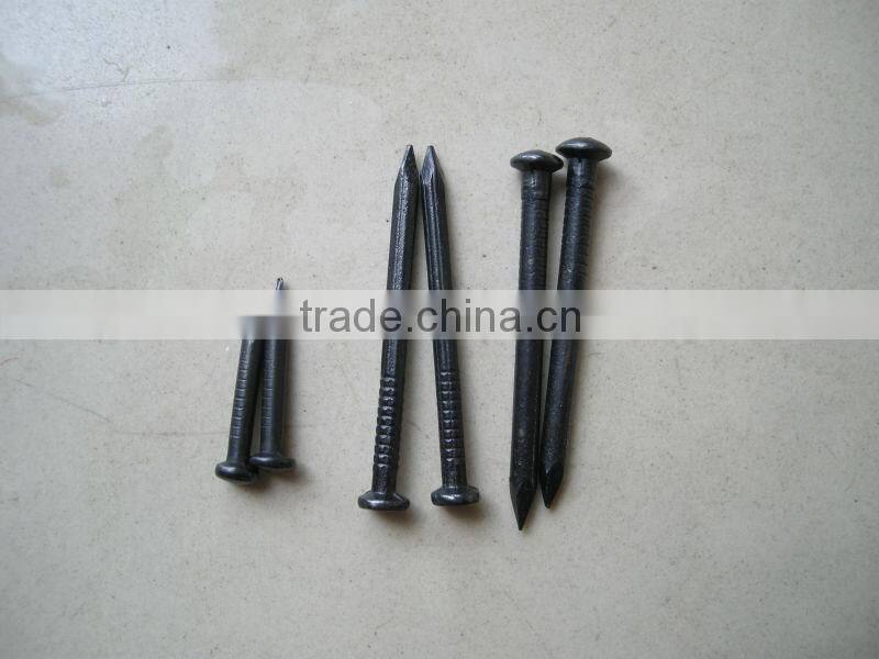 Black steel concrete nails factory