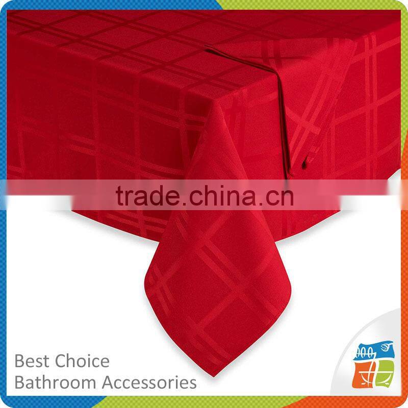 Hot sale Two-toned Jacquard Damask Fabric Tablecloth