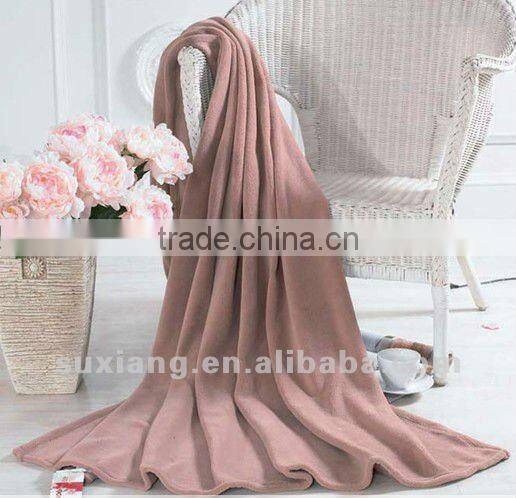 Solid color coral fleece blanket Cheap Stocks