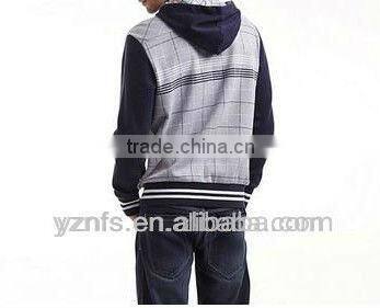 autumn hot seller quality fashion design mens cotton plain tall hoodies jacket 2013