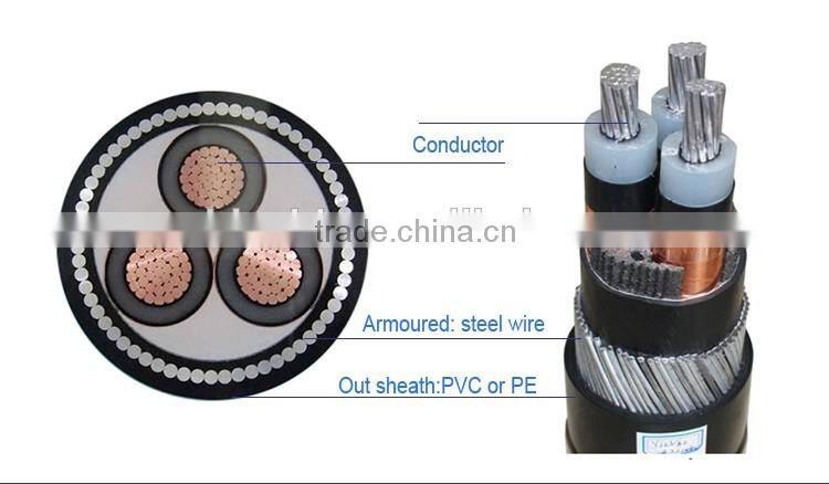 35mm 50mm 95mm 120mm 150mm 185mm 240mm power supply cable Armoured 4 Core wire cable Power Cable