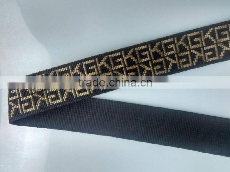Eco-friendly fabric jacquard 2 inch cotton webbing for garment & bags