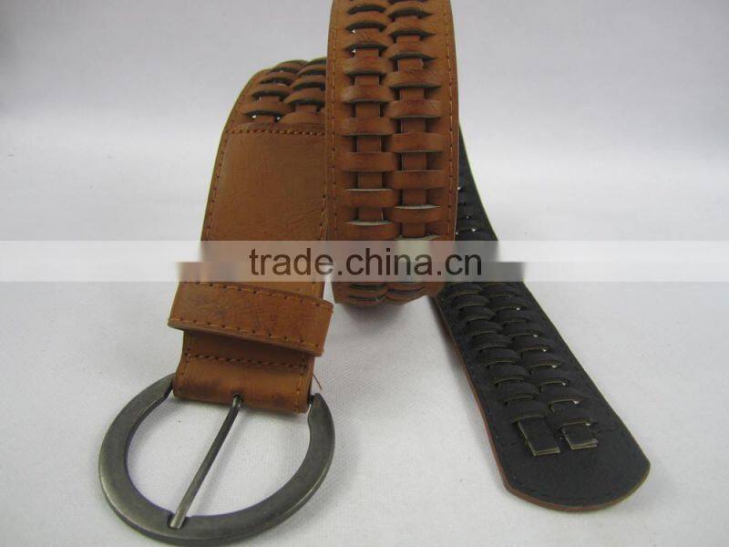 PU Knitted belts men knit belt