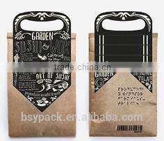 Side gusset square bottom zipper pouch with window