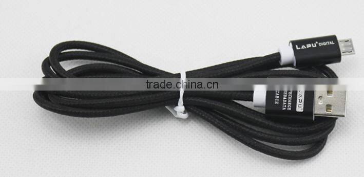 Aluminum alloy charging woven nylon line