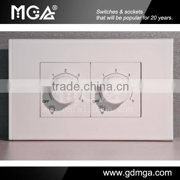 MGA G9 300W LED dimmer 220V&2 gang dimmer switch&electric modular switch