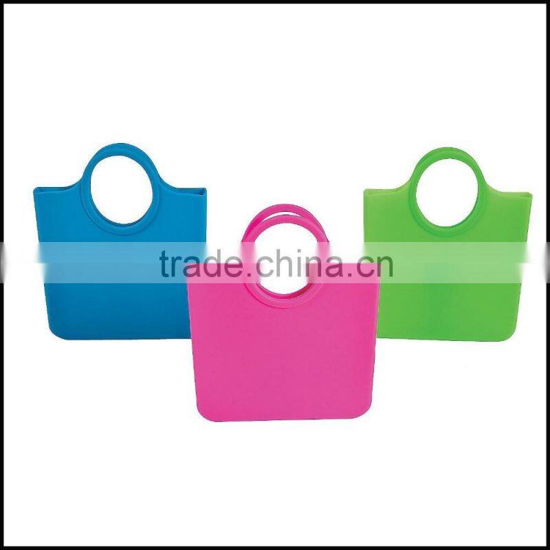Fashion BPA free waterproof silicone beach woman handbag