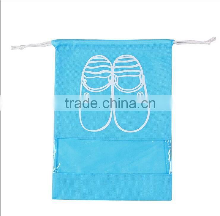 Portable Travel Dust Drawstring Dress Shoes Nonwoven Storage Bag
