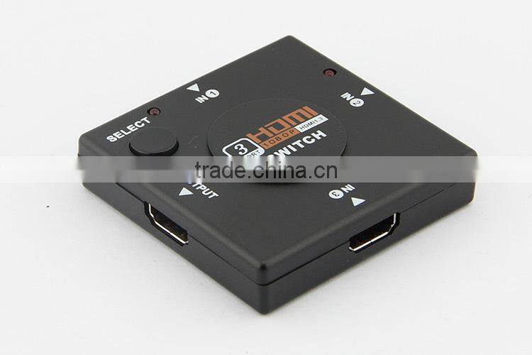 HD splitter for PS3 PS4 for Xbox 360 PC DV DVD HDTV 1080P 3 Input to 1 Output