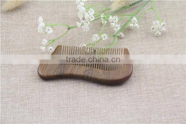 Fancy shape fish design wooden japanese comb