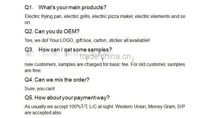 Multifunctional non-stick coating Die-cast electric skillet pan