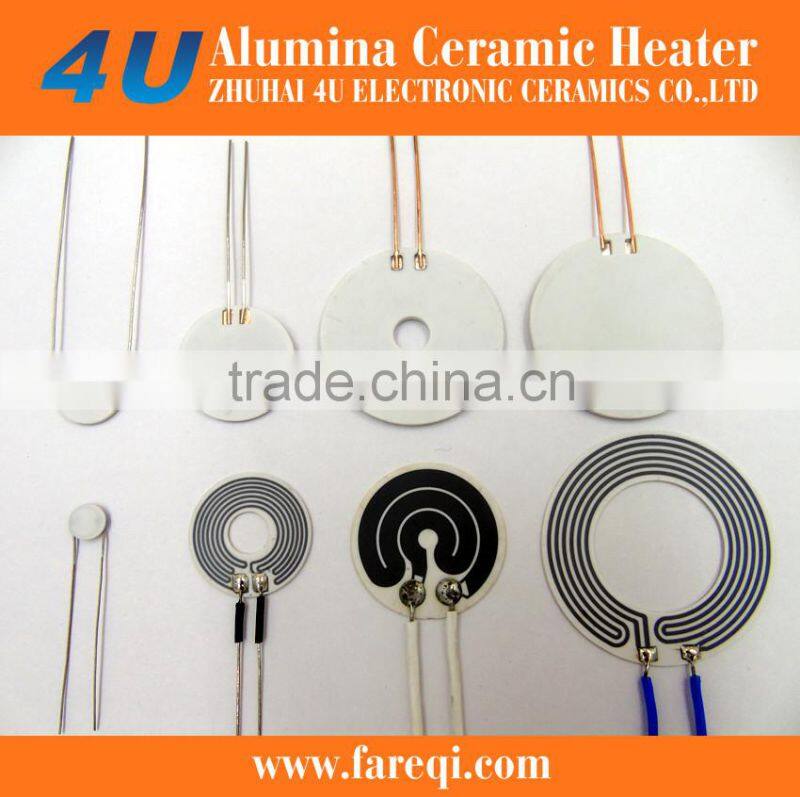 squareness ceramic heating element alumina heater available for 12v to 220v
