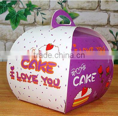 black samll paper cake box colourful Mousse box with kity Chrismas cake paper box