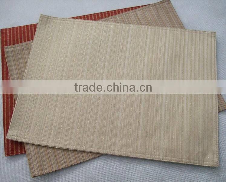 jacquard table mat christmas green placemat 100% polyester mat line