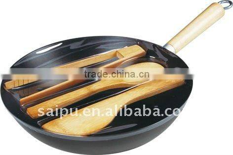 carbon steel non-stick wok