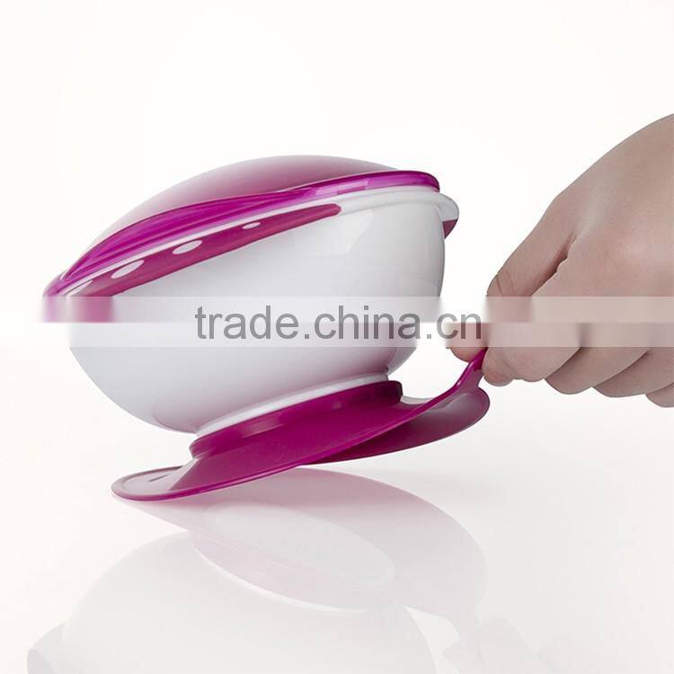 New style drop proof safety baby feeding bowls with sucker