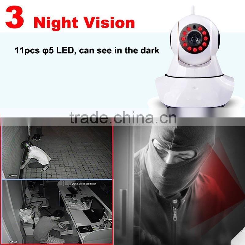 1280*720p HD 1.0mp Wifi camera , Network camera, Ip Camera, cctv Camera ,Security Camera with SD card slot