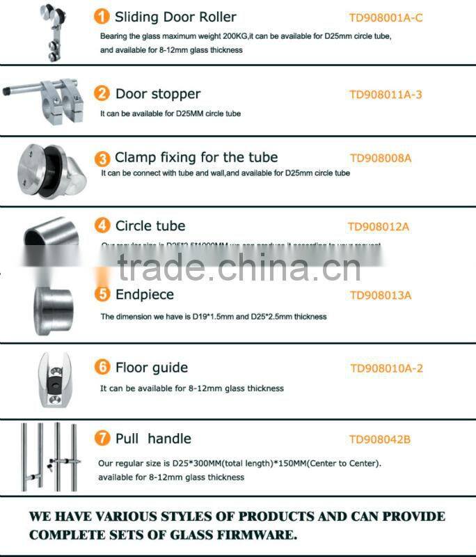 Huajian doors manufacturers sliding door wheels roller bearing hardware system