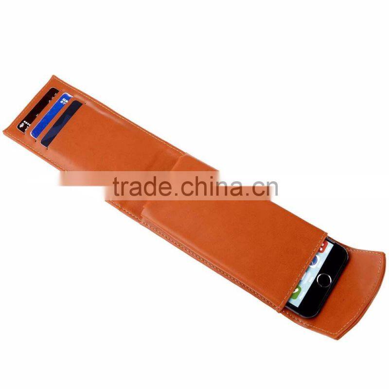 Popular simple leather PU Blocking Wallets/case/holder for iphoe & Credit Card Use