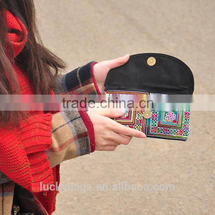 2015 new hmong ethnic canvas bag ladies cross-stitch evening bags