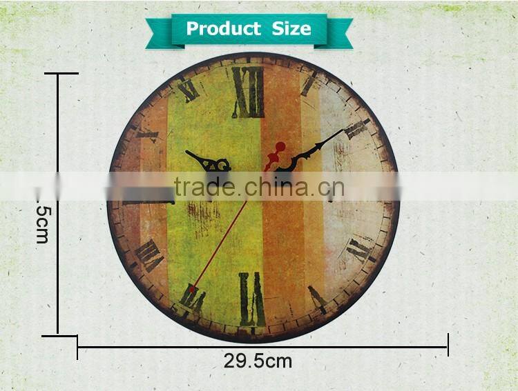 M1221 12" simple design metal wall clocks