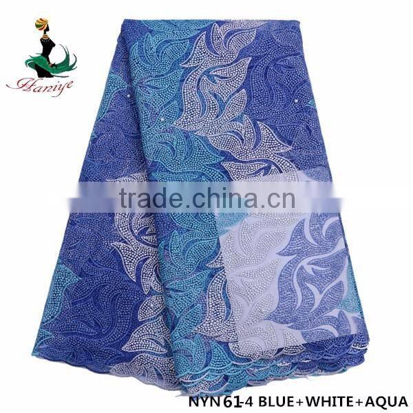 Haniye 2016 african india tulle lace fabric african french net lace fabric/NYN61