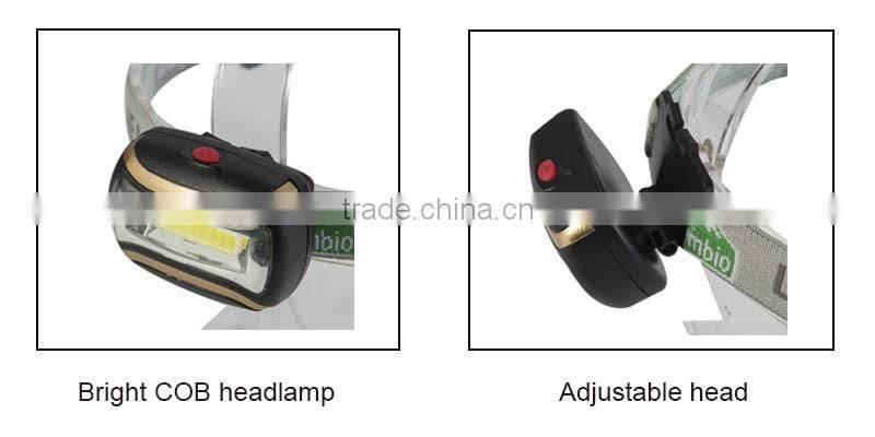 COB high power led headlamp with bright led lamp use for outdoor activities