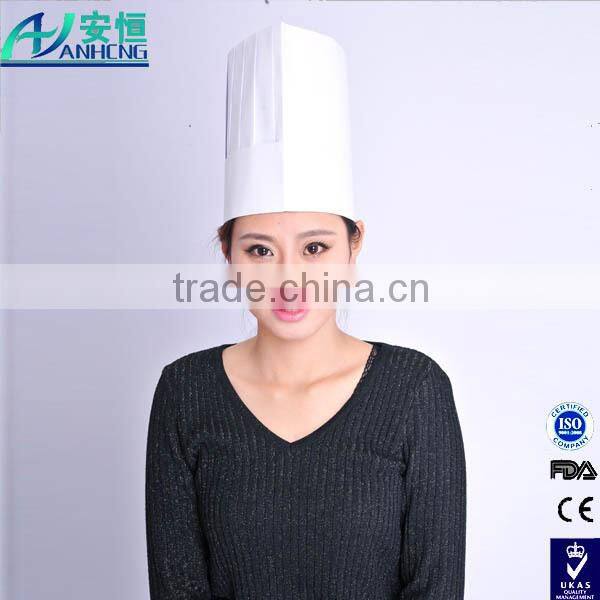 chinese professional supplier nonwoven PP chef hat with CE ISO FDA certificate